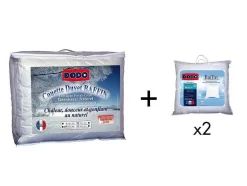 Set Dodo Dekbed Natuurlijk 240 X 260 Cm + 2 Hoofdkussens Dons Baffin 65 X 65 Cm