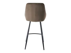 Set Van 2 Barkrukken Masurie - Fluweel - Taupe