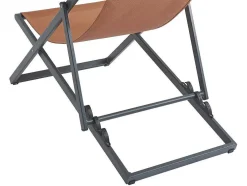 Set Van 2 Chileense Ligstoelen Van Aluminium - Terracotta - Anilio Van Mylia