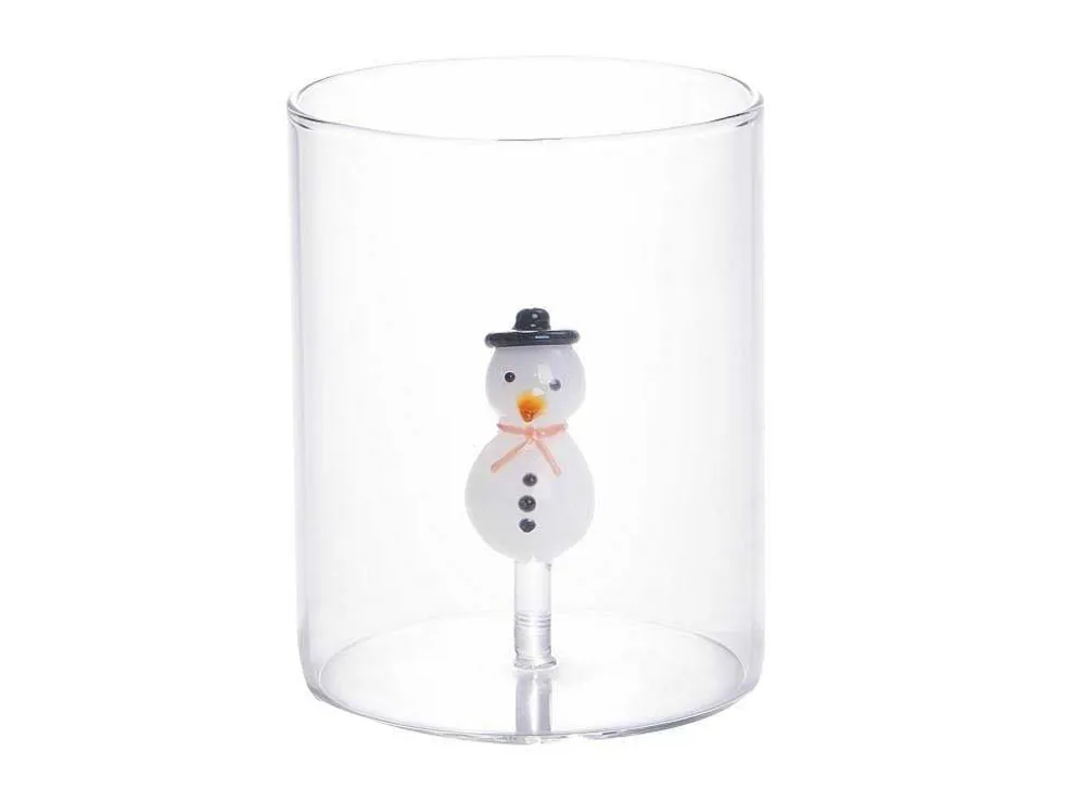 Set Van 4 Glazen Met Kerstmotieven - O7,5 X H9,5 Cm - Scopa