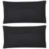 Set Van 2 Katoenen En Jute Kussens - 30 X 60 Cm - Naturel En Zwart - Natura
