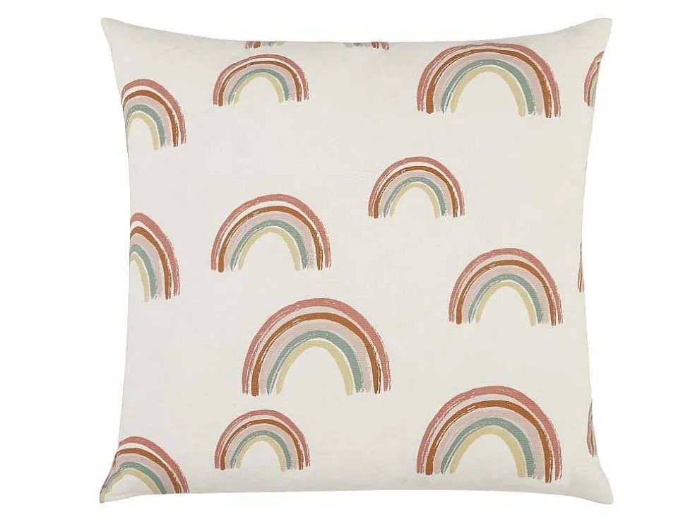 Set Van 2 Katoenen Regenboogkussens - 45 X 45 Cm - Veelkleurig - Archy