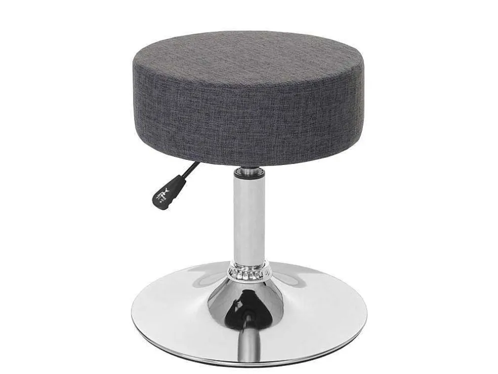 Set Van 2 Krukken Mcw-C22, Textiel, Grijs