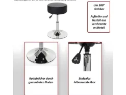 Set Van 2 Krukken Mcw-C22, Textiel, Grijs
