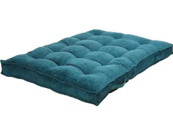 Set Van 1 Matras + 2 Palletkussens Van Ribfluweel - Blauw - Baila