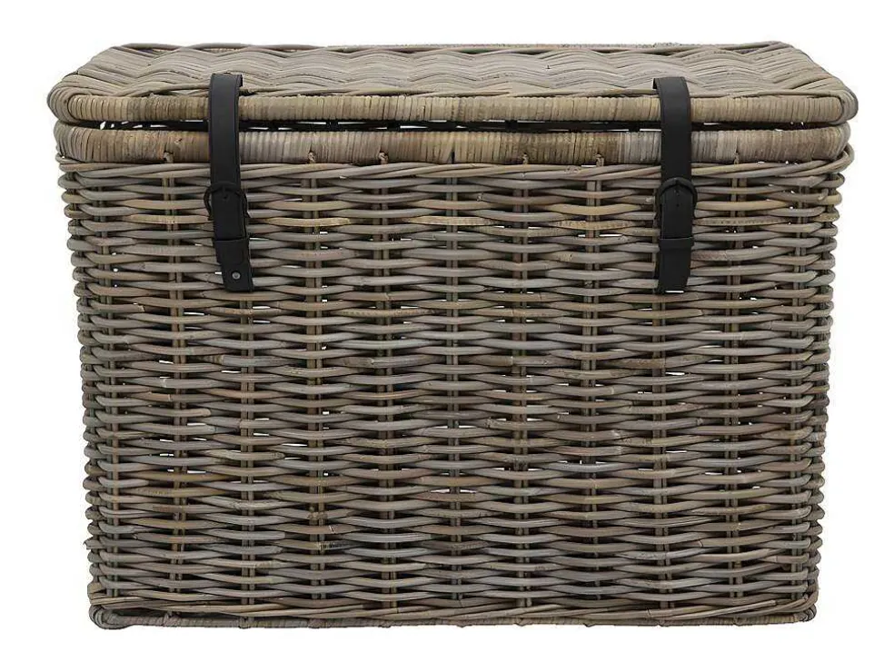 Set Van 2 Opbergkoffers Van Kubu Nefta - L80 X D45 X H55 Cm En L70 X D35 X H45 Cm - Natuurlijk Grijs