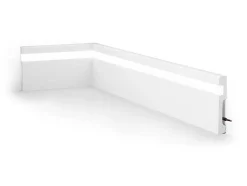 Set Van 3 Plinten Van Polystyreen L290 X H12 Cm Wit - Ateno