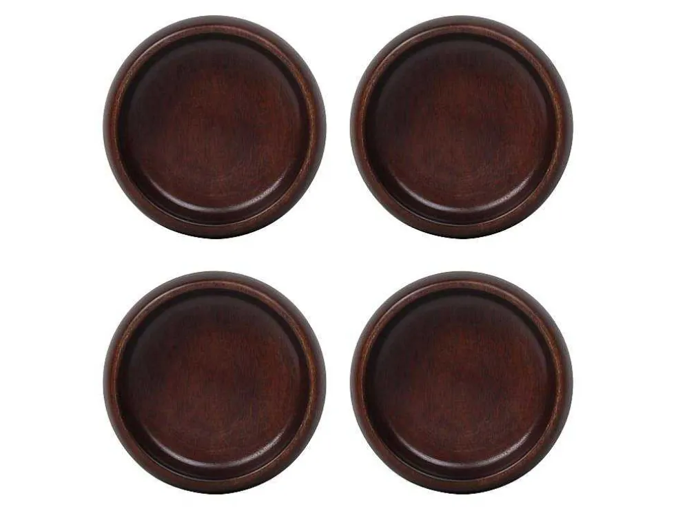 Set Van 4 Schaaltjes - D13 X H4 Cm - Mangohout - Naturel - Valisa