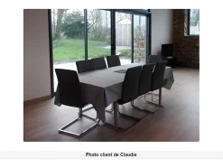 Set Van 4 Stoelen Lirica - Grijs Kunstleer