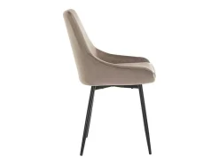 Set Van 2 Stoelen Masurie - Fluweel - Taupe