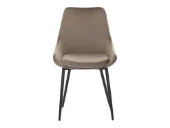 Set Van 2 Stoelen Masurie - Fluweel - Taupe