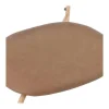 Set Van 4 Stoelen Van Kunstleer En Rotan - Metalen Poten - Bruin