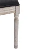 Set Van 2 Stoelen Van Stof En Heveahout - Zwart - Amboisette