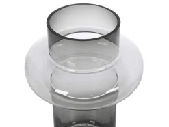 Set Van 2 Vazen Van Getint Glas - D25 X H30 Cm - Glas - Gerookt Grijs - Valoit