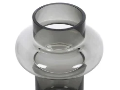 Set Van 2 Vazen Van Getint Glas - D25 X H30 Cm - Glas - Gerookt Grijs - Valoit
