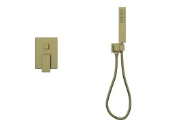 Set Van Inbouwdouche Met Mechanische Mengkraan - Goud Met Satijnafwerking - Tocantis