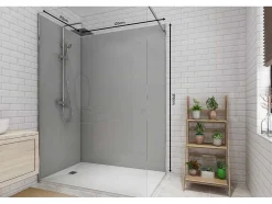 Set Van Twee Douchewandpanelen Inclusief Profielen- L90Cm X L120Cm X H210 Cm