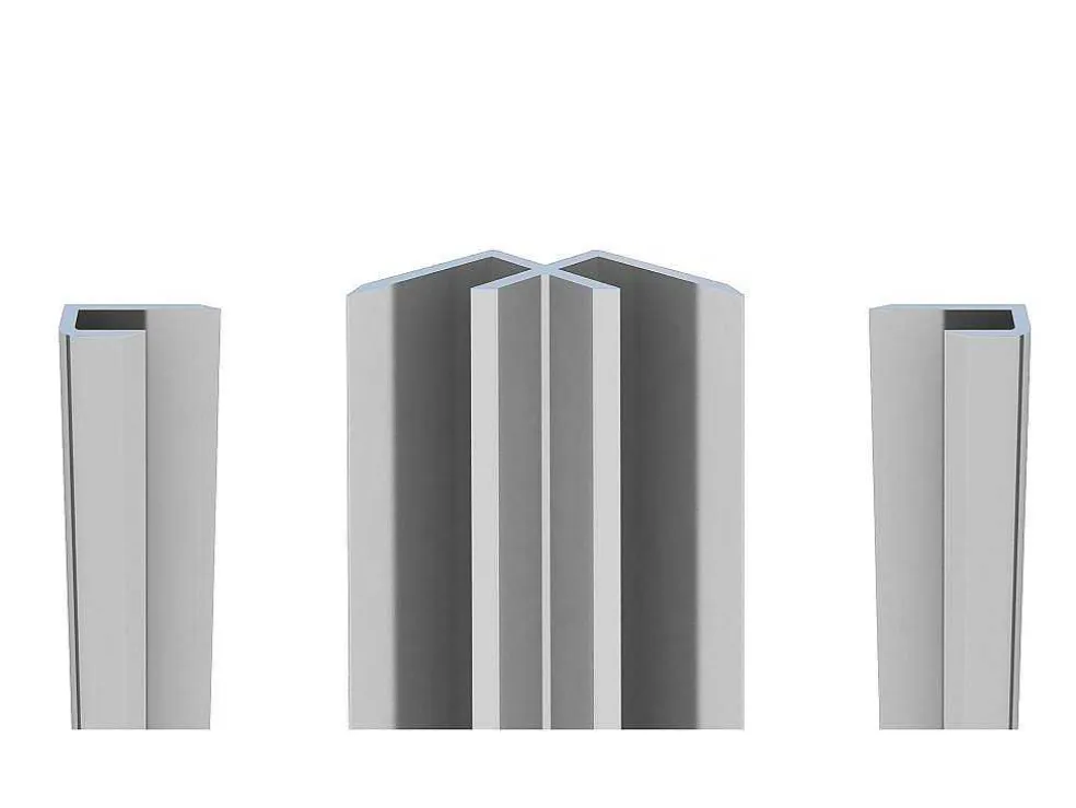 Set Van Twee Douchewandpanelen Inclusief Profielen - L90Cm X L120Cm X H210 Cm