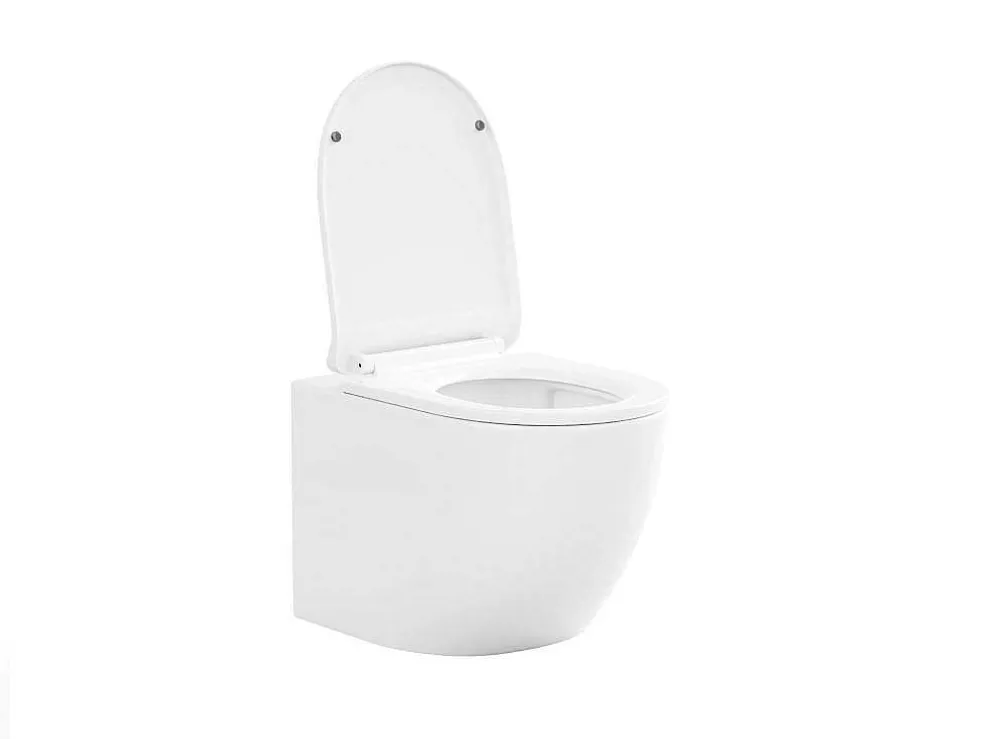 Set Voor Glanzend Witte Hang-Wc Met Voorwandsysteem En Bedieningsplaat - Javoine