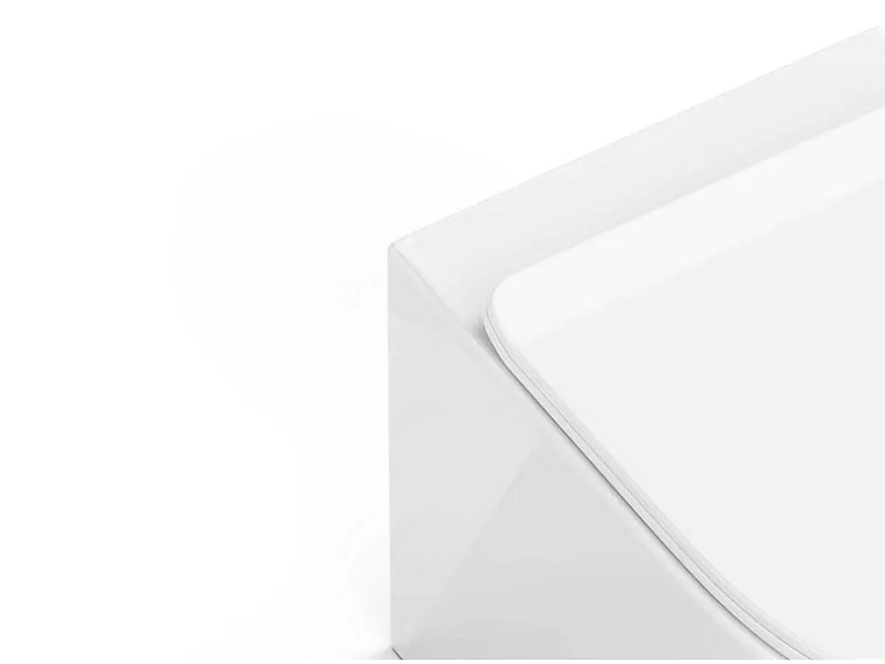 Set Voor Hang-Wc Met Decoratief Voorwandsysteem - Glanzend Wit - Javoine
