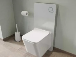 Set Voor Witte Hang-Wc Met Decoratief Voorwandsysteem - Clemona