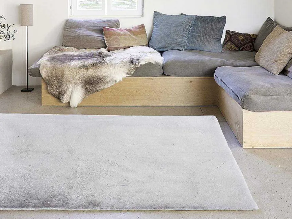 Shaggytapijt Met Bonteffect Bunny - 100% Polyester - 150 X 200 Cm - Grijs