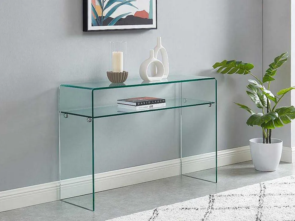 Sidetable - 1 Nis - Gehard Glas - Transparant - Stileos