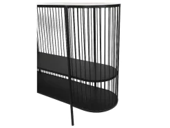 Sidetable Alexia - Metaal - 2 Planken - Zwart