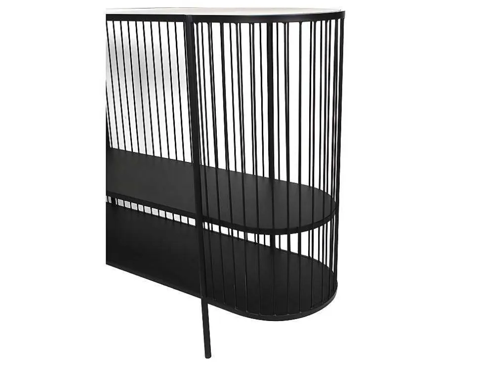 Sidetable Alexia - Metaal - 2 Planken - Zwart