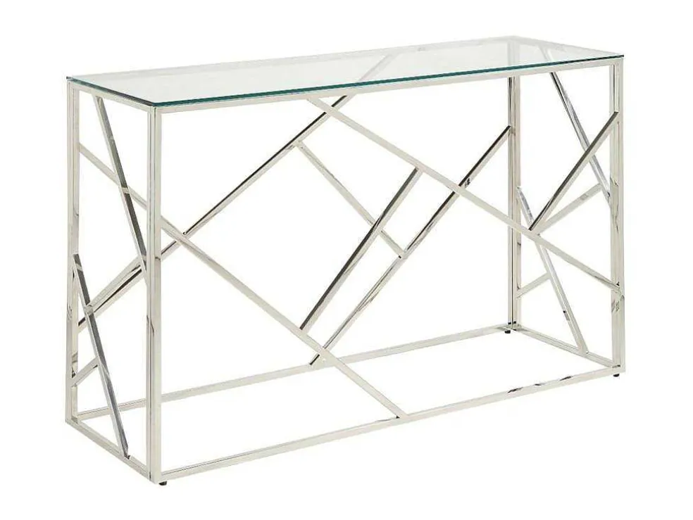 Sidetable Athena - Gehard Glas En Staal - Chroomkleurig - Van Pascal Morabito