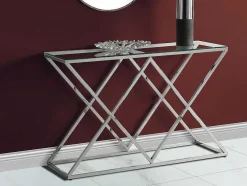 Sidetable Charlotte - Gehard Glas En Staal - Chroomkleurig - Van Pascal Morabito