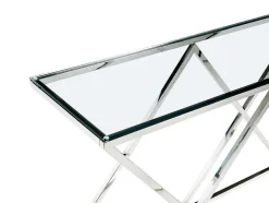 Sidetable Charlotte - Gehard Glas En Staal - Chroomkleurig - Van Pascal Morabito