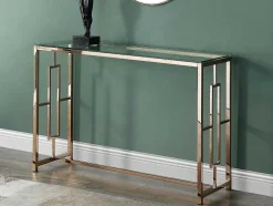 Sidetable Clotilde - Gehard Glas En Staal - Koperkleurig - Van Pascal Morabito