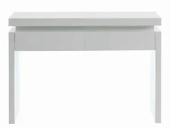 Sidetable Emerson - Met Led-Verlichting - 2 Lades - Wit Gelakt Mdf