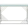 Sidetable Van Gehard Glas En Roestvrij Staal - Chroom - Simato - Van Pascal Morabito