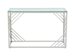 Sidetable Van Gehard Glas En Roestvrij Staal - Chroom - Simato - Van Pascal Morabito