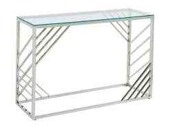 Sidetable Van Gehard Glas En Roestvrij Staal - Chroom - Simato - Van Pascal Morabito