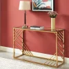 Sidetable Van Gehard Glas En Roestvrij Staal - Goud - Simato - Van Pascal Morabito