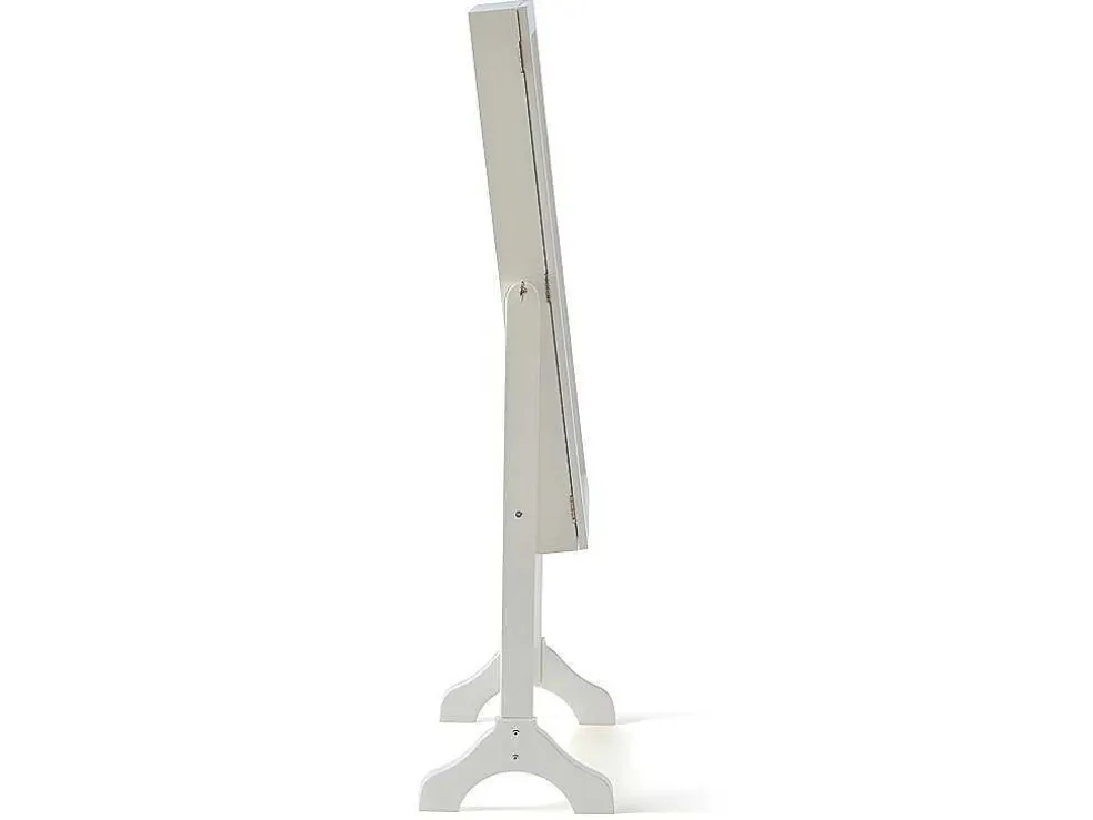 Sieradenkastje Met Spiegel Berenice - Mdf En Grenen - 120 X 39 X 30 Cm - Wit