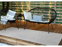 Sisal Tapijt, Loper Timo 6272 Buitenshuis Grijskleuring 60X300 Cm