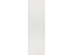 Sisal Tapijt, Loper Timo 5979 Buitenshuis Kader Wit 70X250 Cm
