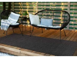 Sisal Tapijt, Loper Timo 0000 Buitenshuis Zwart 70X300 Cm