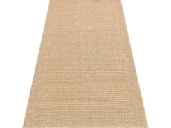Sisal Tapijt Timo 5979 Buitenshuis Kader Donker Beige 180X270 Cm