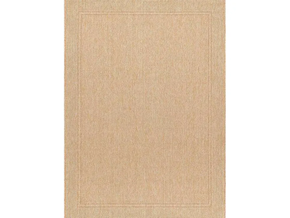 Sisal Tapijt Timo 5979 Buitenshuis Kader Donker Beige 180X270 Cm
