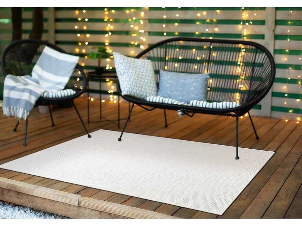 Sisal Tapijt Timo 6272 Buitenshuis Wit 240X330 Cm