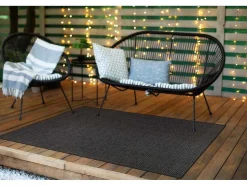 Sisal Tapijt Timo 0000 Buitenshuis Zwart 140X190 Cm