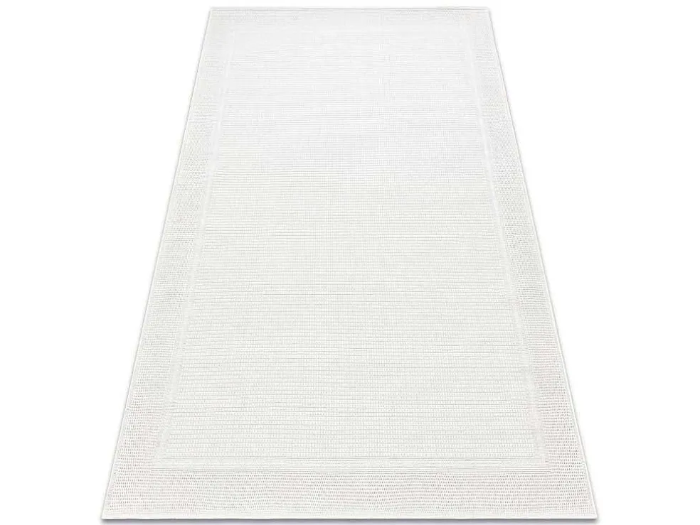 Sisal Tapijt Timo 5979 Buitenshuis Kader Wit 180X270 Cm