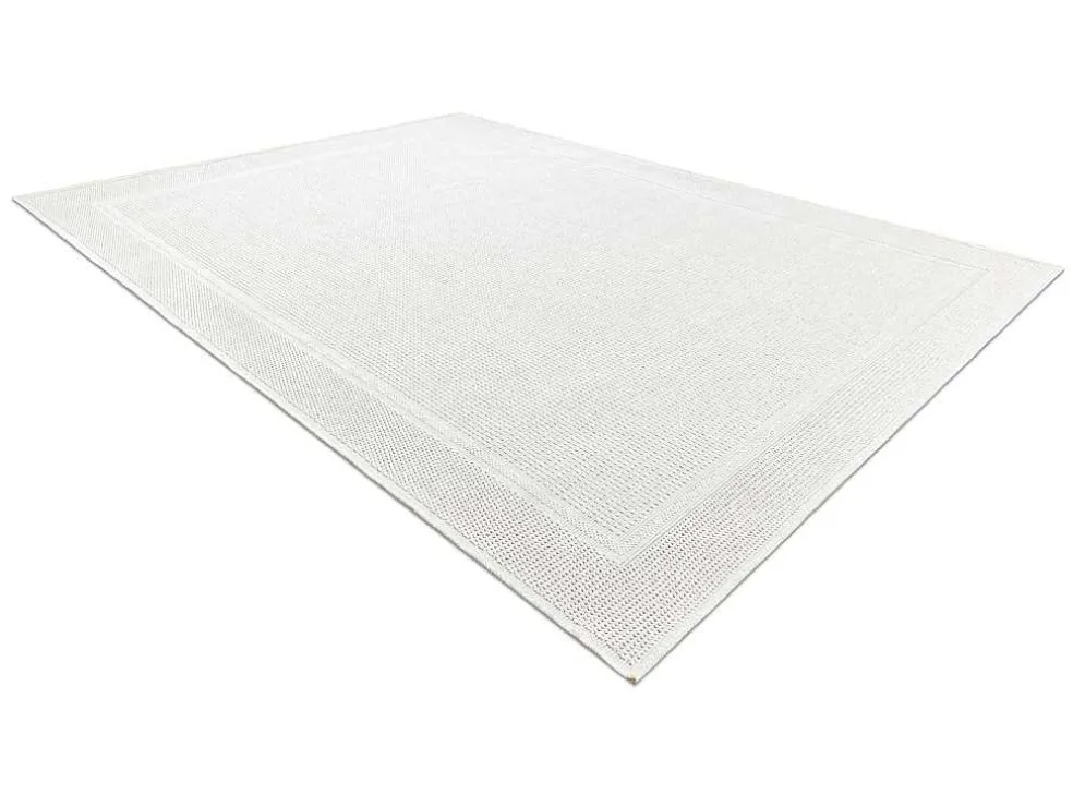 Sisal Tapijt Timo 5979 Buitenshuis Kader Wit 180X270 Cm