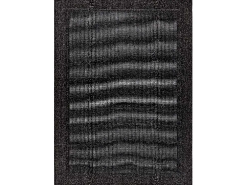 Sisal Tapijt Timo 5000 Buitenshuis Kader Zwart 80X150 Cm