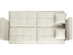 Slaapbank Mcw-K65, Stof/Textiel Creme-Beige